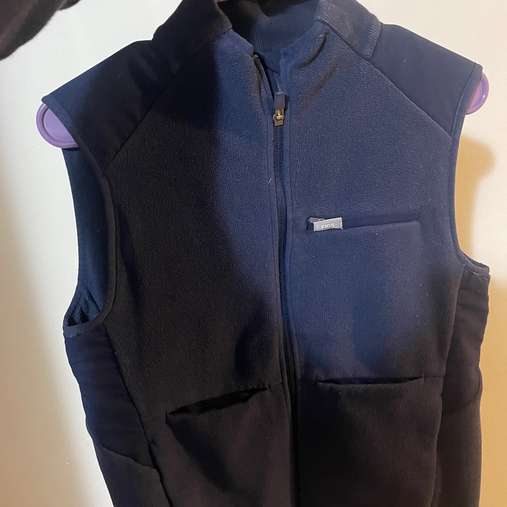 L.L.Bean Navy Blue Fleece Vest
